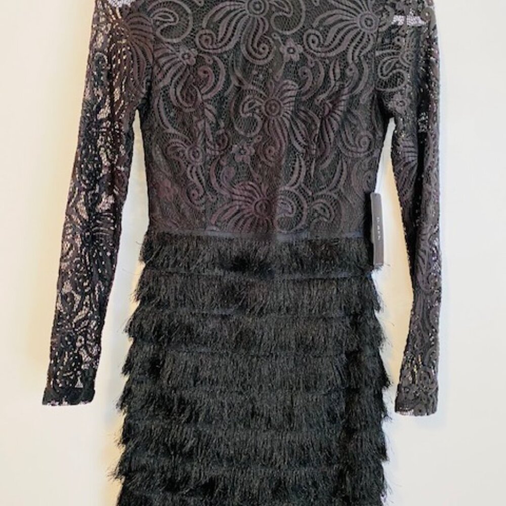 Elegant Lace and Fringe Shawl